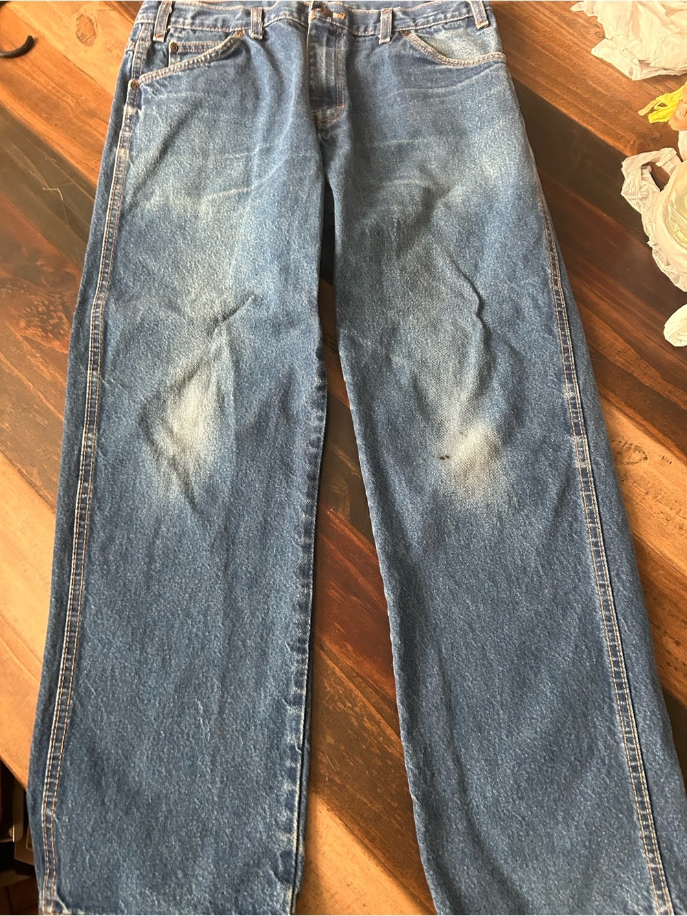 Dickies Men's Straight Leg Blue Denim Jeans